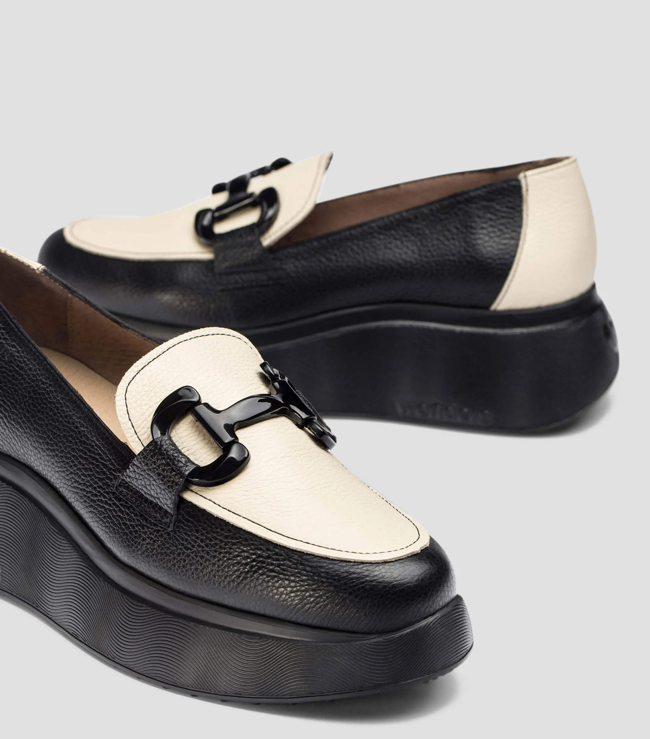 Wonders Mocasines de plataforma en piel Mujer