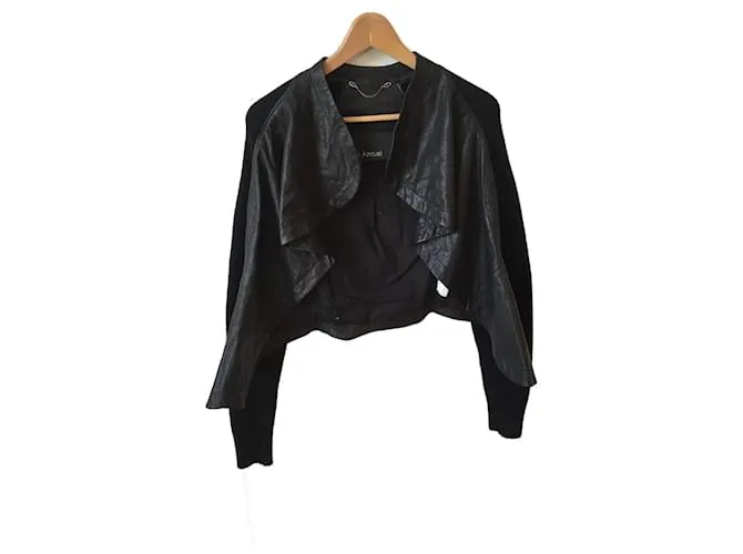 YIGAL AZROUEL Chaquetas T.Cuero internacional S Negro 