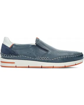 Zapatos de Hombre FLUCHOS MOCASINES YANNIC F1445 OCEANO